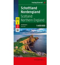 Straßenkarten Großbritannien Schottland - Nordengland, Autokarte 1:400.000, freytag & berndt KOMPASS freytag & berndt