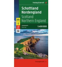 Straßenkarten Großbritannien Schottland - Nordengland, Autokarte 1:400.000, freytag & berndt KOMPASS freytag & berndt