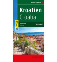 f&b Straßenkarten Kroatien, Straßenkarte 1:500.000, freytag & berndt Freytag-Berndt und Artaria
