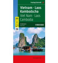 Straßenkarten Asien Vietnam - Laos - Kambodscha, Straßenkarte 1:900.000, freytag & berndt KOMPASS freytag & berndt