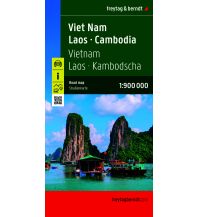 Straßenkarten Asien Vietnam - Laos - Kambodscha, Straßenkarte 1:900.000, freytag & berndt KOMPASS freytag & berndt