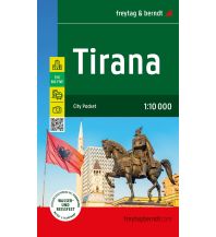 f&b Stadtpläne Tirana, Stadtplan 1:10.000, freytag & berndt Freytag-Berndt und Artaria
