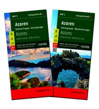 Hiking Maps Portugal Azoren, Wanderkarten-Set 1:50.000, WKP 3 Freytag-Berndt und Artaria