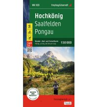 Wanderkarten Salzburg Hochkönig, Wander-, Rad- und Freizeitkarte 1:50.000, freytag & berndt, WK 103 KOMPASS freytag & berndt