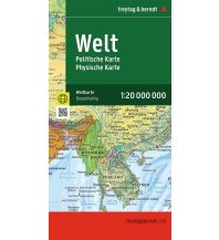 Straßenkarten Weltkarte, politisch - physisch, 1:20.000.000, gefaltet, freytag & berndt KOMPASS freytag & berndt