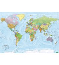 World Maps World map, political - physical, english, 1:20.000.000, Poster, freytag & berndt Freytag-Berndt und Artaria