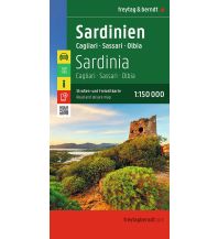 Straßenkarten Italien Sardinien, Straßen- und Freizeitkarte 1:150.000, freytag & berndt KOMPASS freytag & berndt