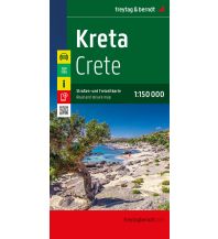 f&b Road Maps Kreta, Straßen- und Freizeitkarte 1:150.000, freytag & berndt Freytag-Berndt und Artaria