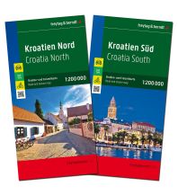 Straßenkarten Kroatien Kroatien, Straßenkarten-Set 1:200.000, freytag & berndt KOMPASS freytag & berndt