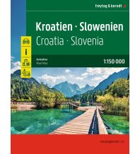 Road Maps Slovenia Kroatien - Slowenien, Autoatlas 1:150.000, freytag & berndt KOMPASS freytag & berndt