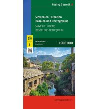 Road Maps Slovenia Slowenien - Kroatien - Bosnien und Herzegowina, Straßenkarte 1:500.000, freytag & berndt KOMPASS freytag & berndt