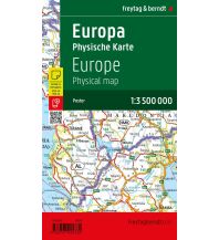 Poster und Wandkarten Wandkarte: Europa physisch, 1:3,5 Mio., Poster KOMPASS freytag & berndt
