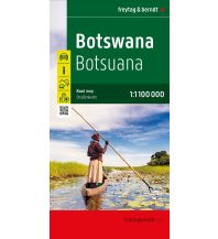 Straßenkarten Botswana Botsuana, Straßenkarte 1:1.100.000, freytag & berndt KOMPASS freytag & berndt