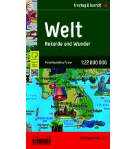 Weltkarten Weltkarte für Kinder, 1:20.000.000, Poster metallbestäbt, freytag & berndt KOMPASS freytag & berndt