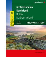 Großbritannien - Nordirland, Autoatlas 1:200.000 - 1:266.000, freytag & berndt KOMPASS freytag & berndt