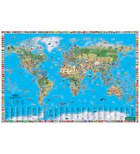 Children's Books and Games Weltkarte für Kinder, Schreibtischunterlage, freytag & berndt KOMPASS freytag & berndt