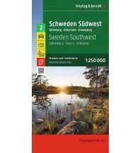 Road Maps Sweden Schweden Südwest, Straßen- und Freizeitkarte 1:250.000, freytag & berndt KOMPASS freytag & berndt