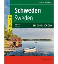 Road Maps Sweden Schweden, Autoatlas 1:250.000 - 1:400.000, freytag & berndt KOMPASS freytag & berndt
