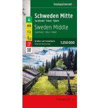 Road Maps Scandinavia Schweden Mitte, Straßen- und Freizeitkarte 1:250.000, freytag & berndt KOMPASS freytag & berndt
