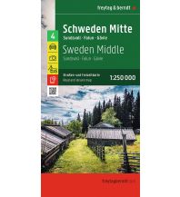Road Maps Scandinavia Schweden Mitte, Straßen- und Freizeitkarte 1:250.000, freytag & berndt KOMPASS freytag & berndt