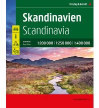 f&b Straßenkarten Skandinavien, Autoatlas 1:200.000 - 1:400.000, freytag & berndt Freytag-Berndt und Artaria
