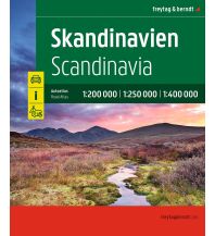 Road & Street Atlases Skandinavien, Autoatlas 1:200.000 - 1:400.000, freytag & berndt KOMPASS freytag & berndt