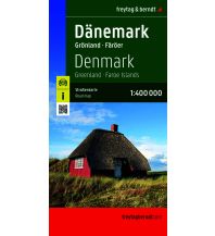 Road Maps Scandinavia Dänemark, Straßenkarte 1:400.000, freytag & berndt KOMPASS freytag & berndt