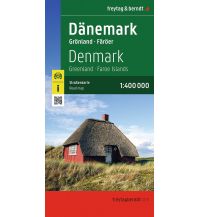 Road Maps Scandinavia Dänemark, Straßenkarte 1:400.000, freytag & berndt KOMPASS freytag & berndt