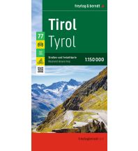 Road Maps Austria Tirol, Straßen- und Freizeitkarte 1:150.000, freytag & berndt KOMPASS freytag & berndt