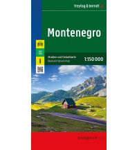 Straßenkarten Montenegro Montenegro, Straßen- und Freizeitkarte 1:150.000, freytag & berndt KOMPASS freytag & berndt