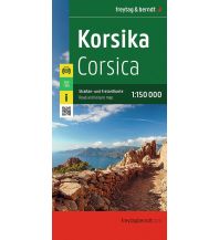 Straßenkarten Frankreich Korsika, Autokarte 1:150.000, freytag & berndt KOMPASS freytag & berndt