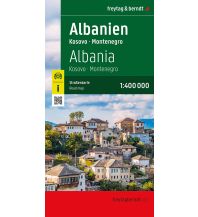 Straßenkarten Serbien Albanien, Straßenkarte 1:400.000, freytag & berndt KOMPASS freytag & berndt