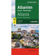 Road Maps Serbia Albanien, Straßenkarte 1:400.000, freytag & berndt KOMPASS freytag & berndt
