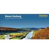 Cycling Guides Germany Bikeline Radtourenbuch Weser-Radweg 1:50.000 Verlag Esterbauer GmbH
