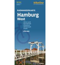 Radkarten Deutschland Radwanderkarte Hamburg West RW-HH1 1:60.000 Verlag Esterbauer GmbH