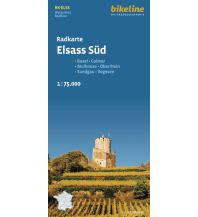 Radkarten Frankreich Bikeline-Radkarte RK-ELSS, Elsass Süd 1:75.000 Verlag Esterbauer GmbH