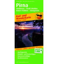 Radkarten Deutschland Pirna, Rad- und Wanderkarte 1:25.000 KOMPASS freytag & berndt