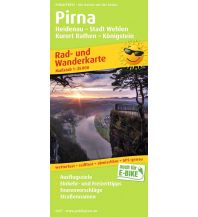 Radkarten Deutschland Pirna, Rad- und Wanderkarte 1:25.000 KOMPASS freytag & berndt