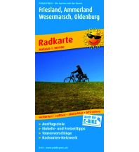 Radkarten Deutschland Friesland - Ammerland - Wesermarsch- Oldenburg, Radkarte 1:100.000 KOMPASS freytag & berndt