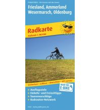 Radkarten Deutschland Friesland - Ammerland - Wesermarsch- Oldenburg, Radkarte 1:100.000 KOMPASS freytag & berndt