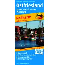 Radkarten Deutschland Ostfriesland, Radkarte 1:100.000 KOMPASS freytag & berndt