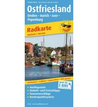 Radkarten Deutschland Ostfriesland, Radkarte 1:100.000 KOMPASS freytag & berndt