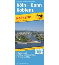 Radkarten Deutschland Köln - Bonn - Koblenz, Radkarte 1:100.000 KOMPASS freytag & berndt
