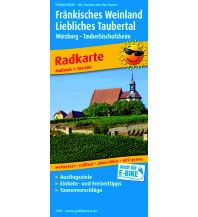 Radkarten Deutschland Fränkisches Weinland - Liebliches Taubertal, Radkarte 1:100.000 KOMPASS freytag & berndt