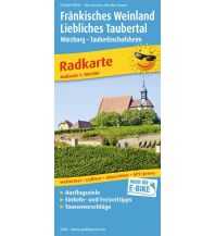 Radkarten Deutschland Fränkisches Weinland - Liebliches Taubertal, Radkarte 1:100.000 KOMPASS freytag & berndt