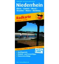 Radkarten Niederlande Radkarte 0166, Niederrhein - Nördlicher Teil 1:100.000 KOMPASS freytag & berndt