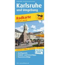 Radkarten Deutschland Karlsruhe und Umgebung, Radkarte 1:100.000 KOMPASS freytag & berndt