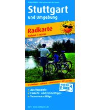 Radkarten Deutschland Stuttgart und Umgebung, Radkarte 1:100.000 KOMPASS freytag & berndt