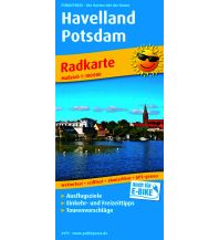Radkarten Deutschland Havelland - Potsdam, Radkarte 1:100.000 KOMPASS freytag & berndt