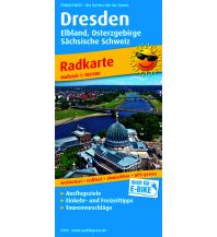 Radkarten Tschechien Dresden, Radkarte 1:100.000 KOMPASS freytag & berndt